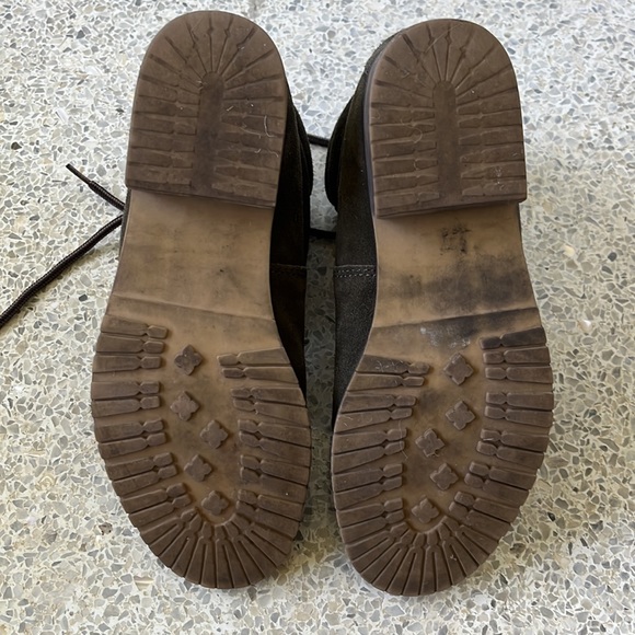 Steve Madden combat boots green olive color suede size 7 - Picture 6 of 7